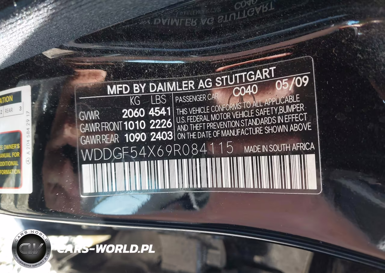 2009 Mercedes-Benz C-Class 3.0L Luxury-3.0L Sport VIN:WDDGF54X69R084115 - 9