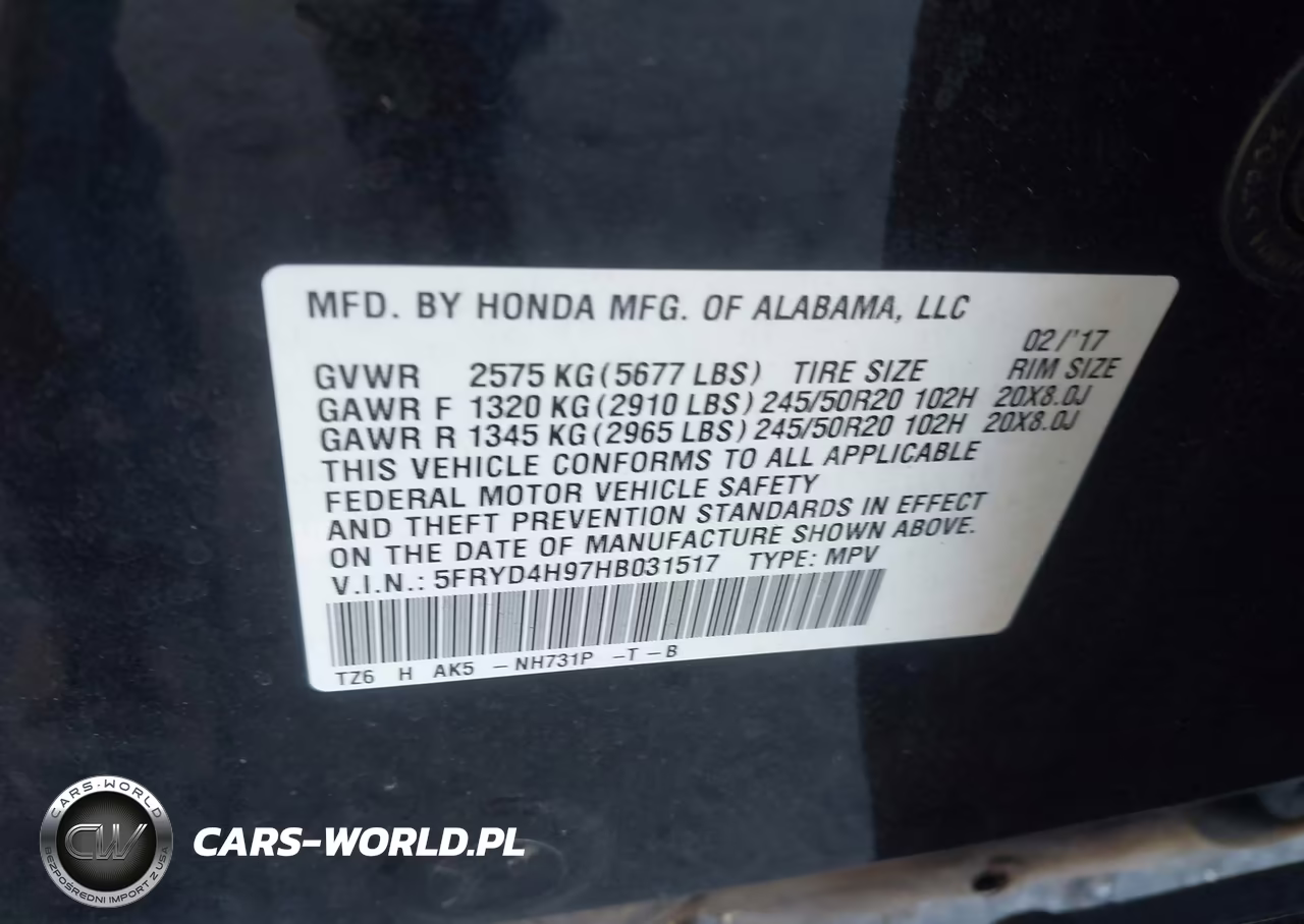2017 Acura Mdx Advance Entertainment Pkgs VIN:5FRYD4H97HB031517 - 9