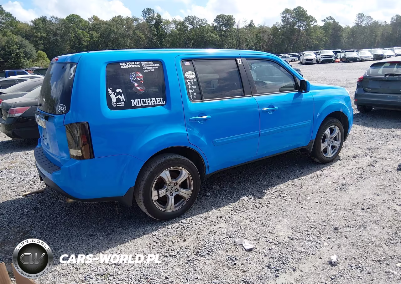 2013 Honda Pilot Ex-L VIN:5FNYF3H57DB005268 - 4