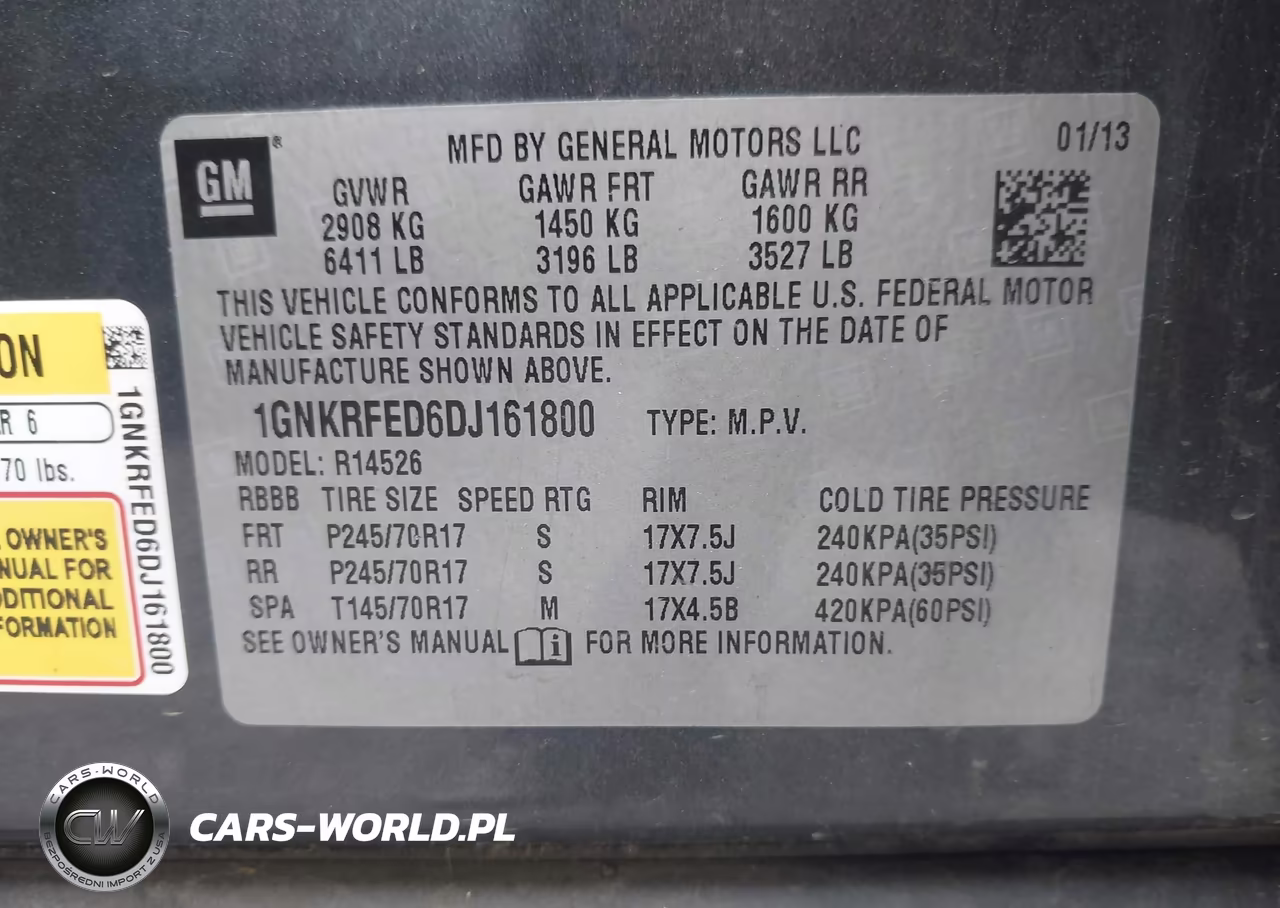 2013 Chevrolet Traverse Ls VIN:1GNKRFED6DJ161800 - 9