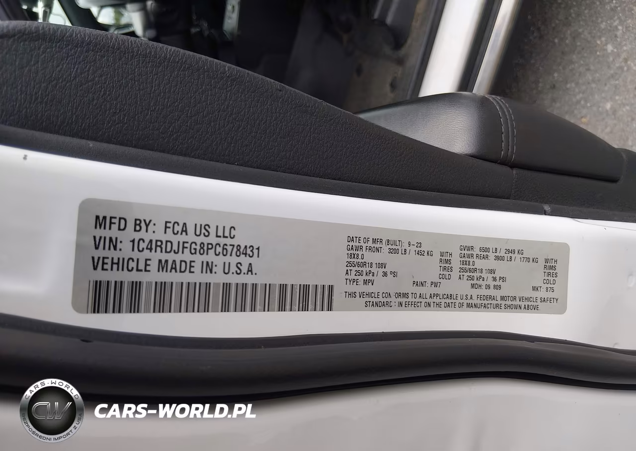 2023 Dodge Durango Pursuit Awd VIN:1C4RDJFG8PC678431 - 9