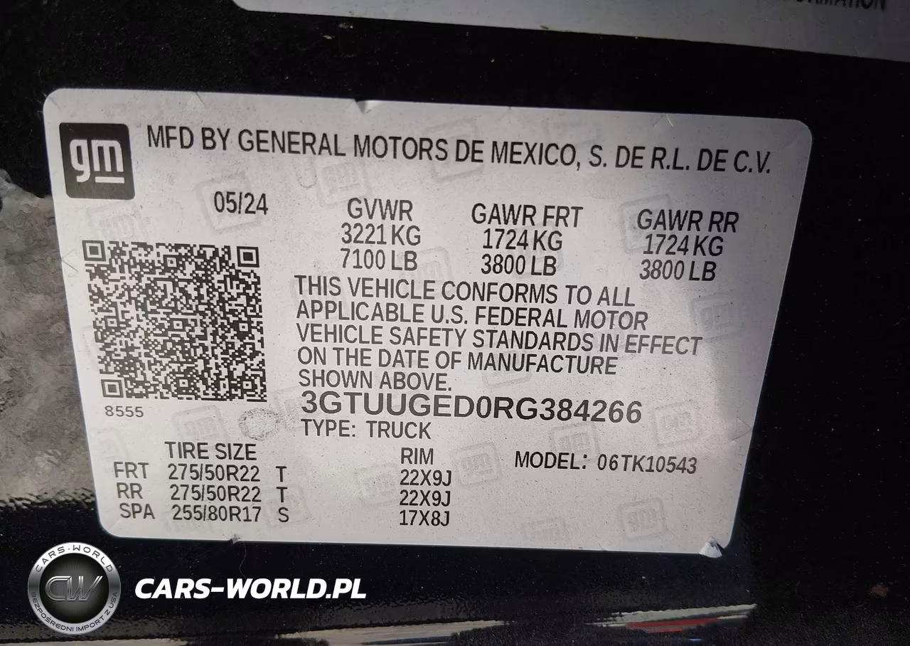 2024 GMC Sierra 1500 4Wd Short Box Denali VIN:3GTUUGED0RG384266 - 9