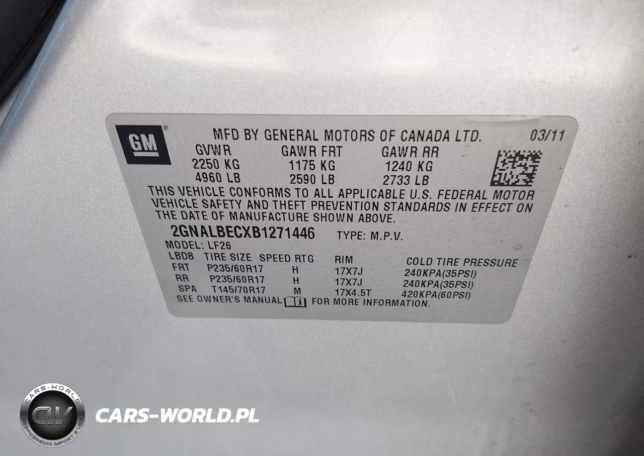 2011 Chevrolet Equinox Ls VIN:2GNALBECXB1271446 - 9