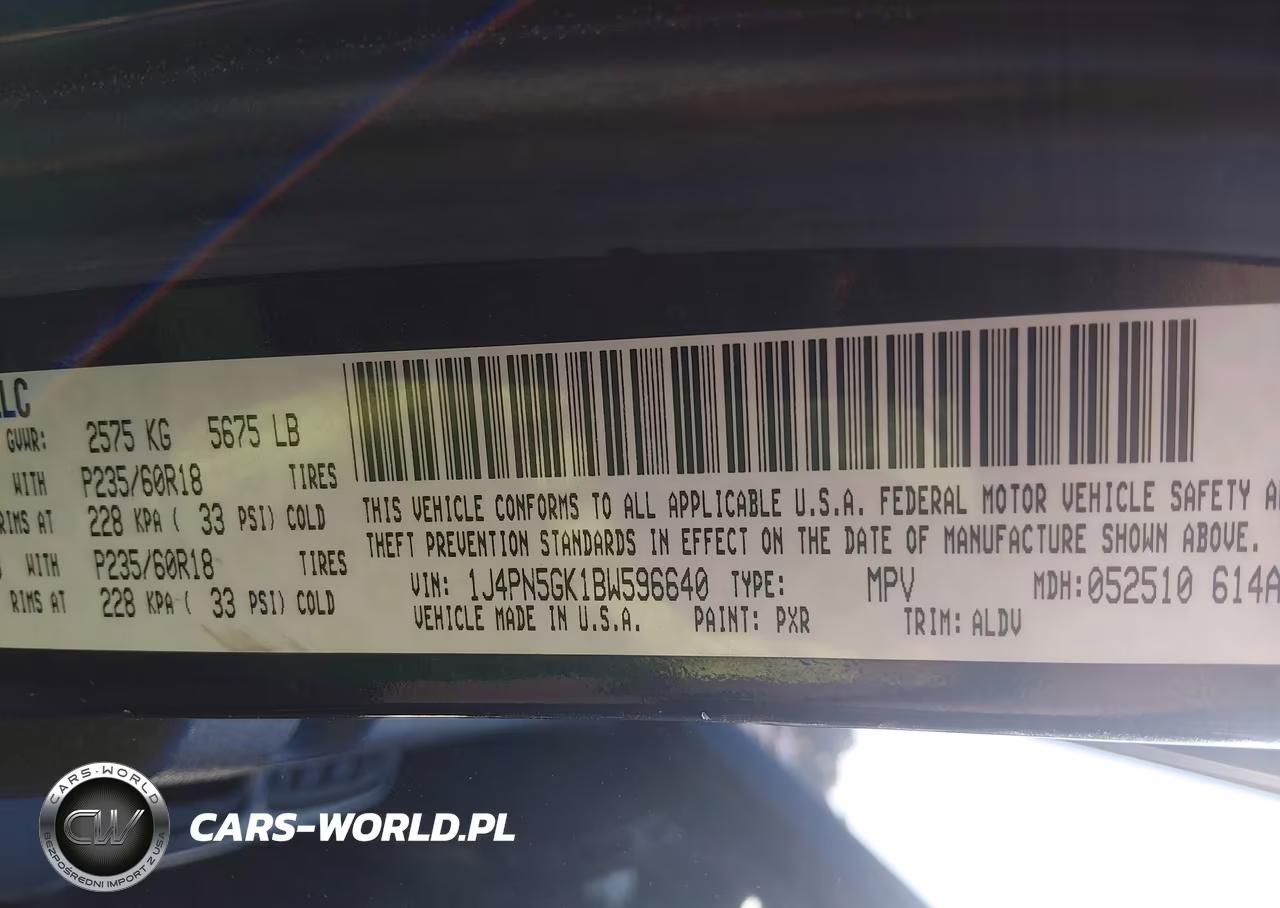 2011 Jeep Liberty Limited Edition VIN:1J4PN5GK1BW596640 - 9
