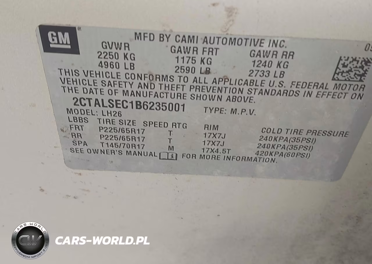 2011 GMC Terrain Sle-2 VIN:2CTALSEC1B6235001 - 9