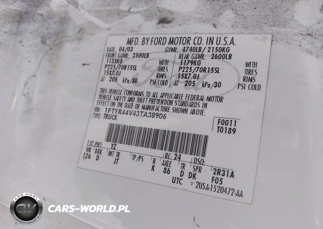 2003 Ford Ranger Edge-Tremor-Xlt VIN:1FTYR44V43TA38906 - 9