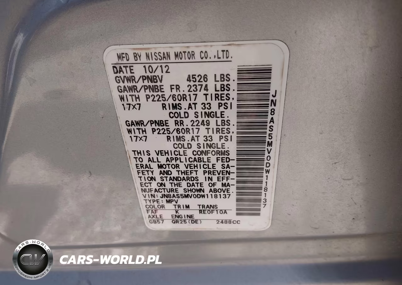 2013 Nissan Rogue Sv VIN:JN8AS5MV0DW118137 - 9