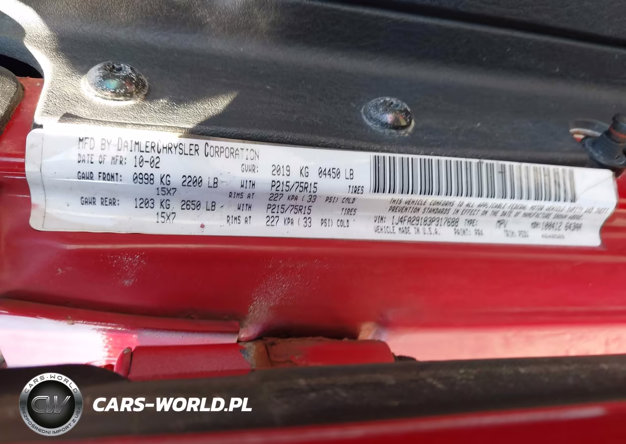 2003 Jeep Wrangler Se VIN:1J4FA29183P317688 - 9