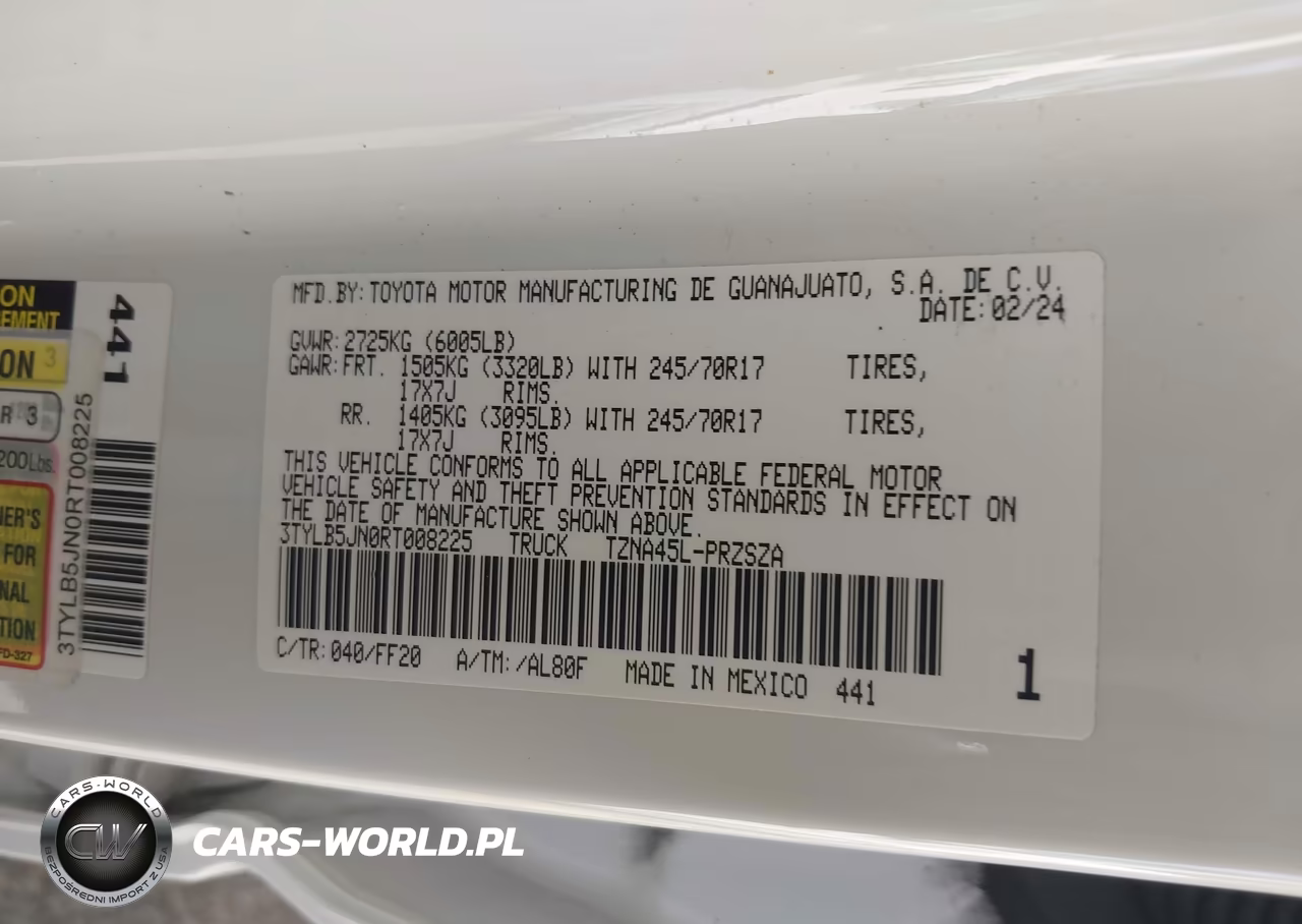 2024 Toyota Tacoma Sr5 VIN:3TYLB5JN0RT008225 - 9