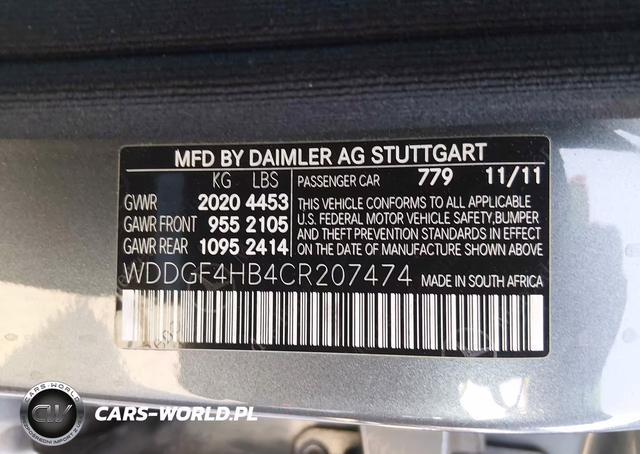 2012 Mercedes-Benz C 250 Sport VIN:WDDGF4HB4CR207474 - 9