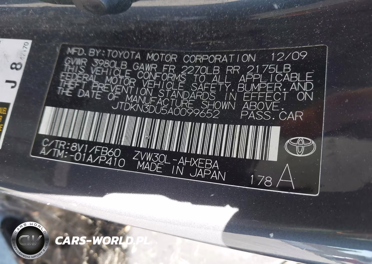 2010 Toyota Prius Ii VIN:JTDKN3DU5A0099652 - 9