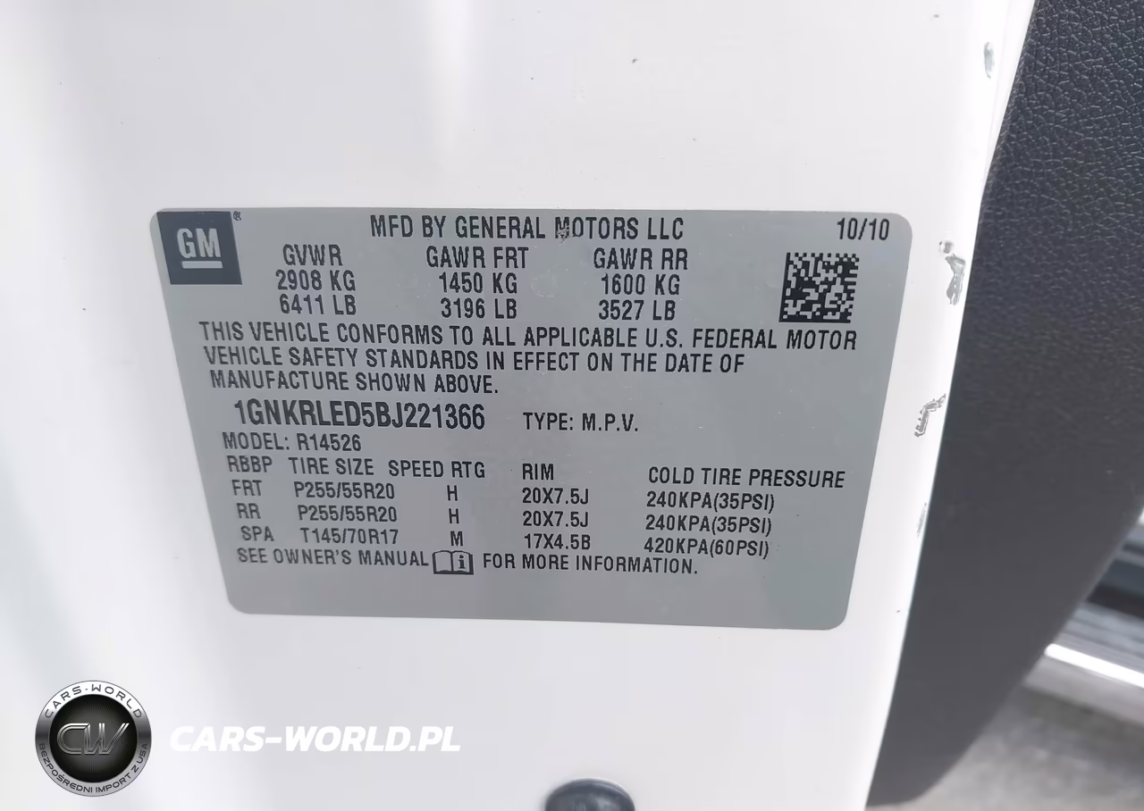 2011 Chevrolet Traverse Ltz VIN:1GNKRLED5BJ221366 - 9