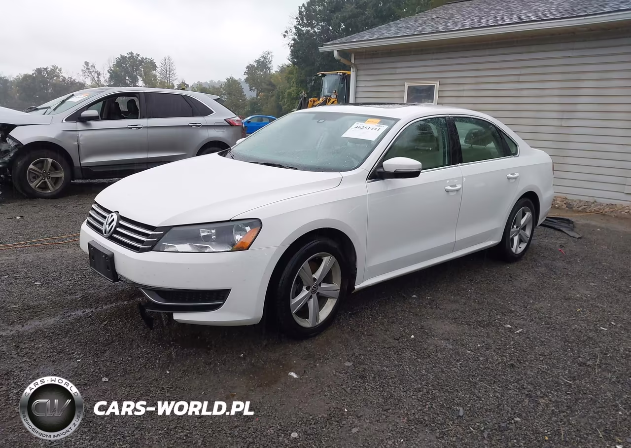 2013 Volkswagen Passat Se W-Sunroof VIN:1VWBP7A37DC039434 - 2