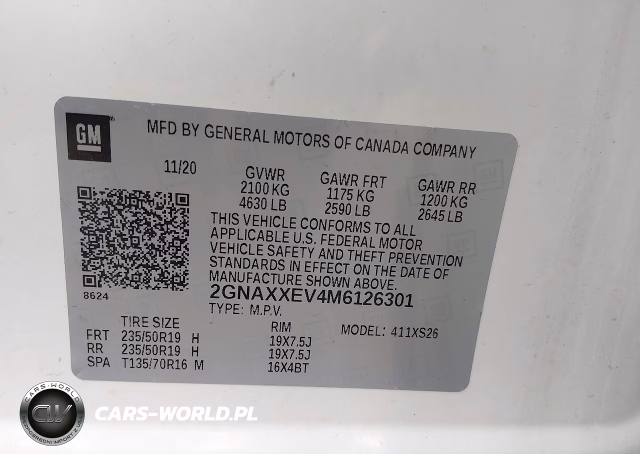 2021 Chevrolet Equinox Awd Premier VIN:2GNAXXEV4M6126301 - 9