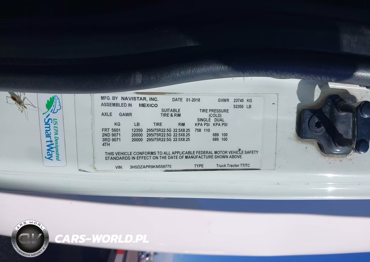 2019 International Lt VIN:3HSDZAPR9KN559775 - 9