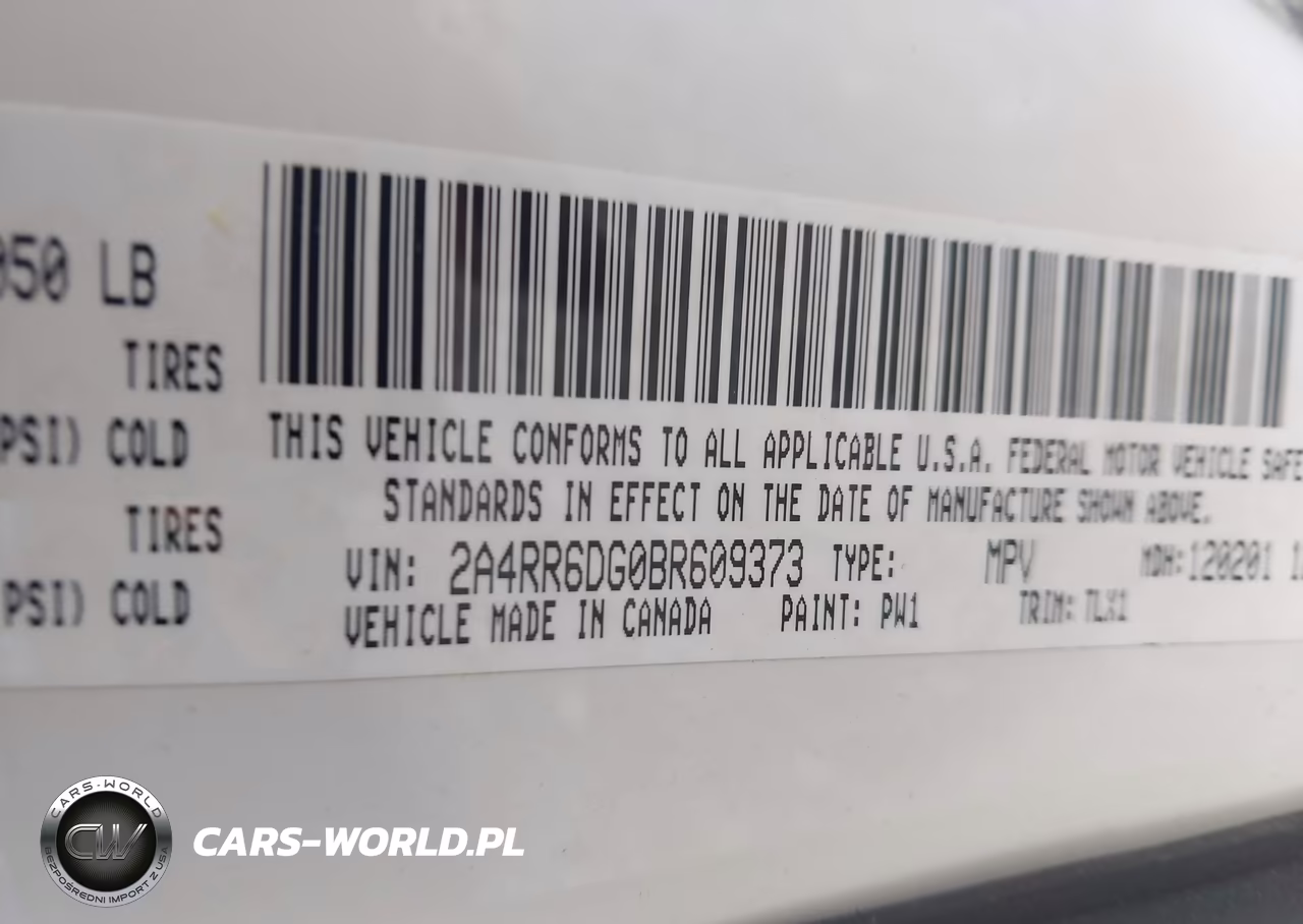 2011 Chrysler Town & Country Limited VIN:2A4RR6DG0BR609373 - 9