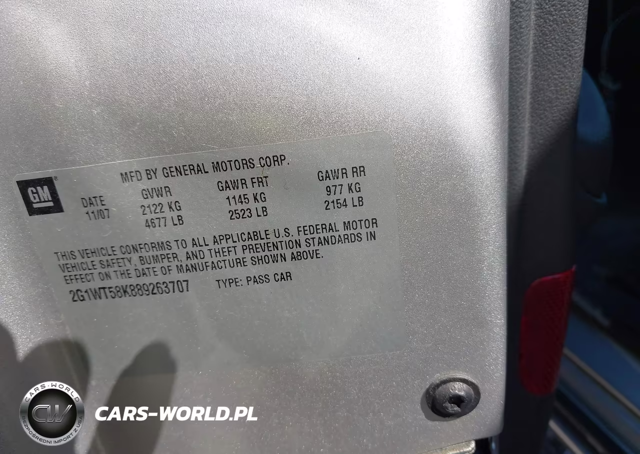 2008 Chevrolet Impala Lt VIN:2G1WT58K889263707 - 9