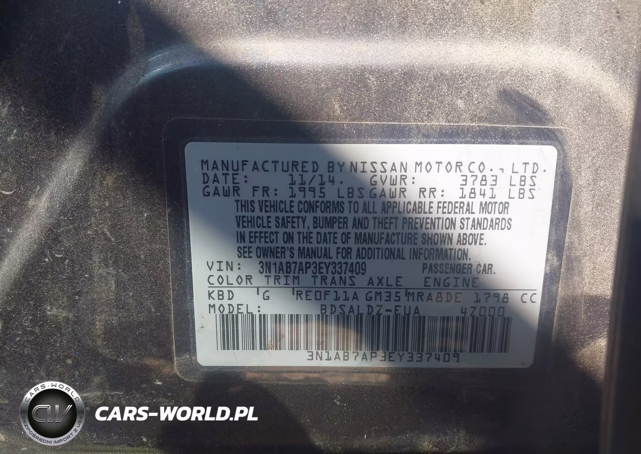 2014 Nissan Sentra Sv VIN:3N1AB7AP3EY337409 - 9