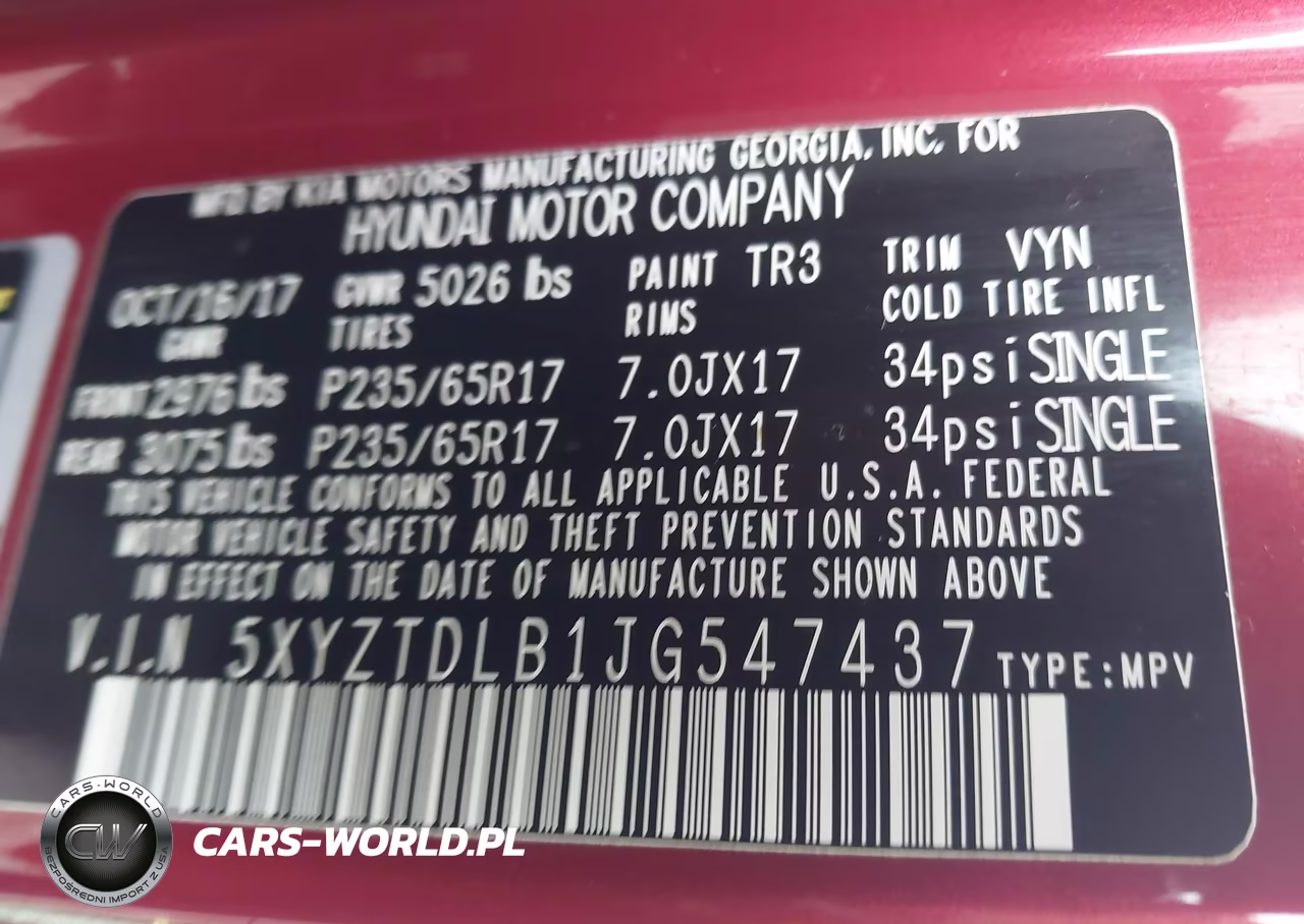 2018 Hyundai Santa Fe Sport 2.4L VIN:5XYZTDLB1JG547437 - 9