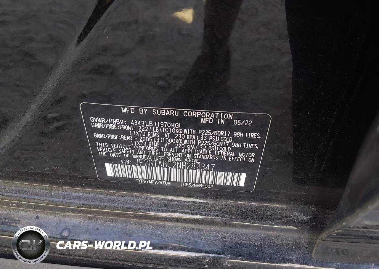 2022 Subaru Crosstrek VIN:JF2GTABC2NH282347 - 9