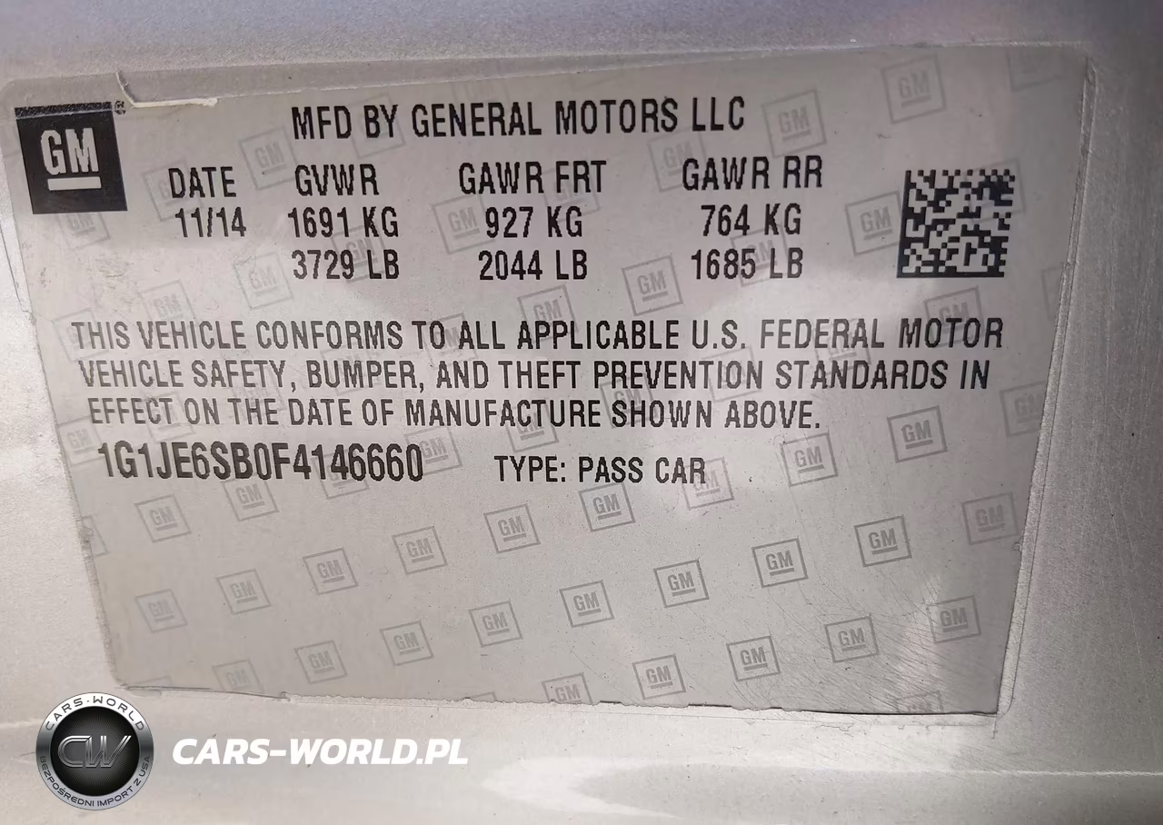 2015 Chevrolet Sonic Ltz Auto VIN:1G1JE6SB0F4146660 - 9