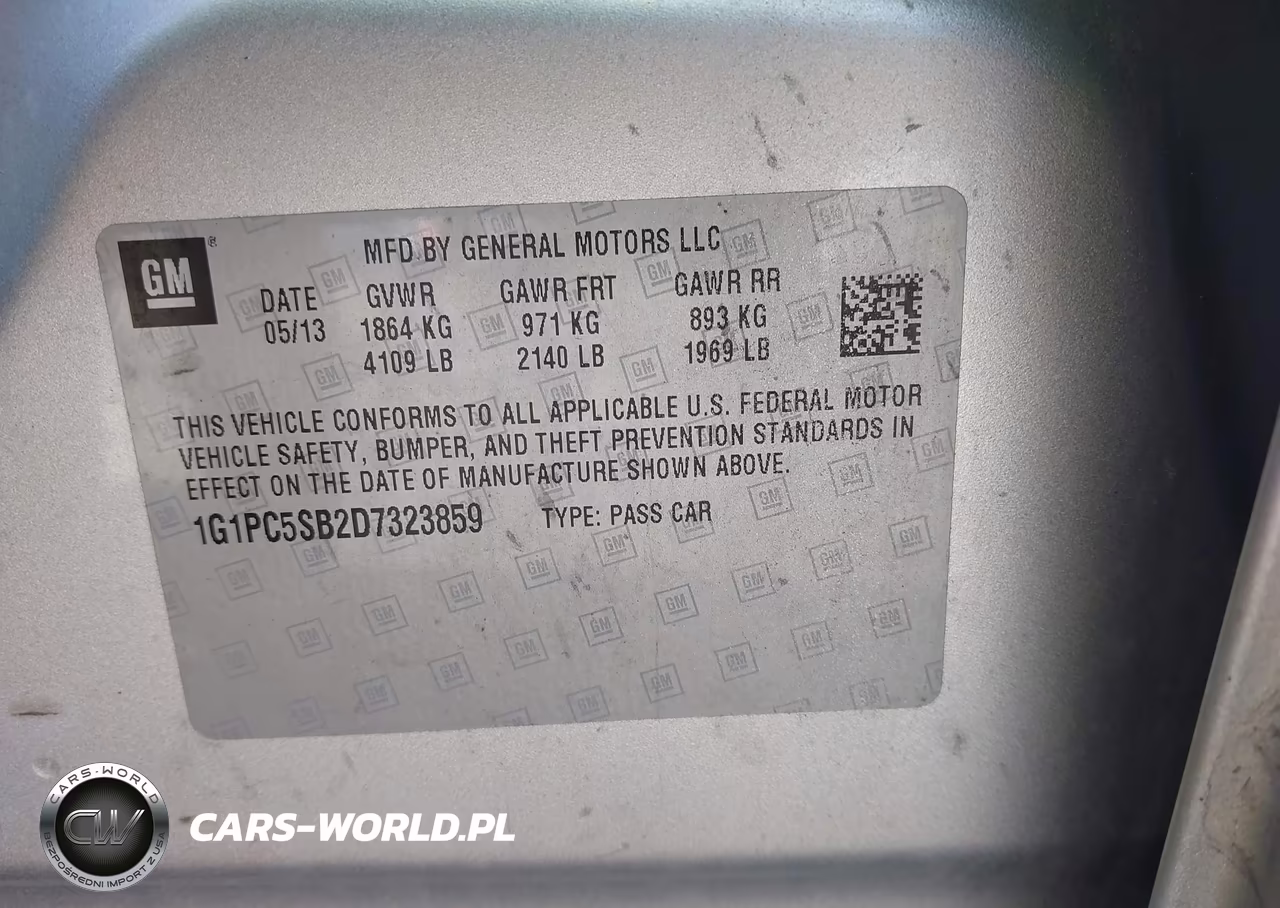 2013 Chevrolet Cruze 1Lt Auto VIN:1G1PC5SB2D7323859 - 9