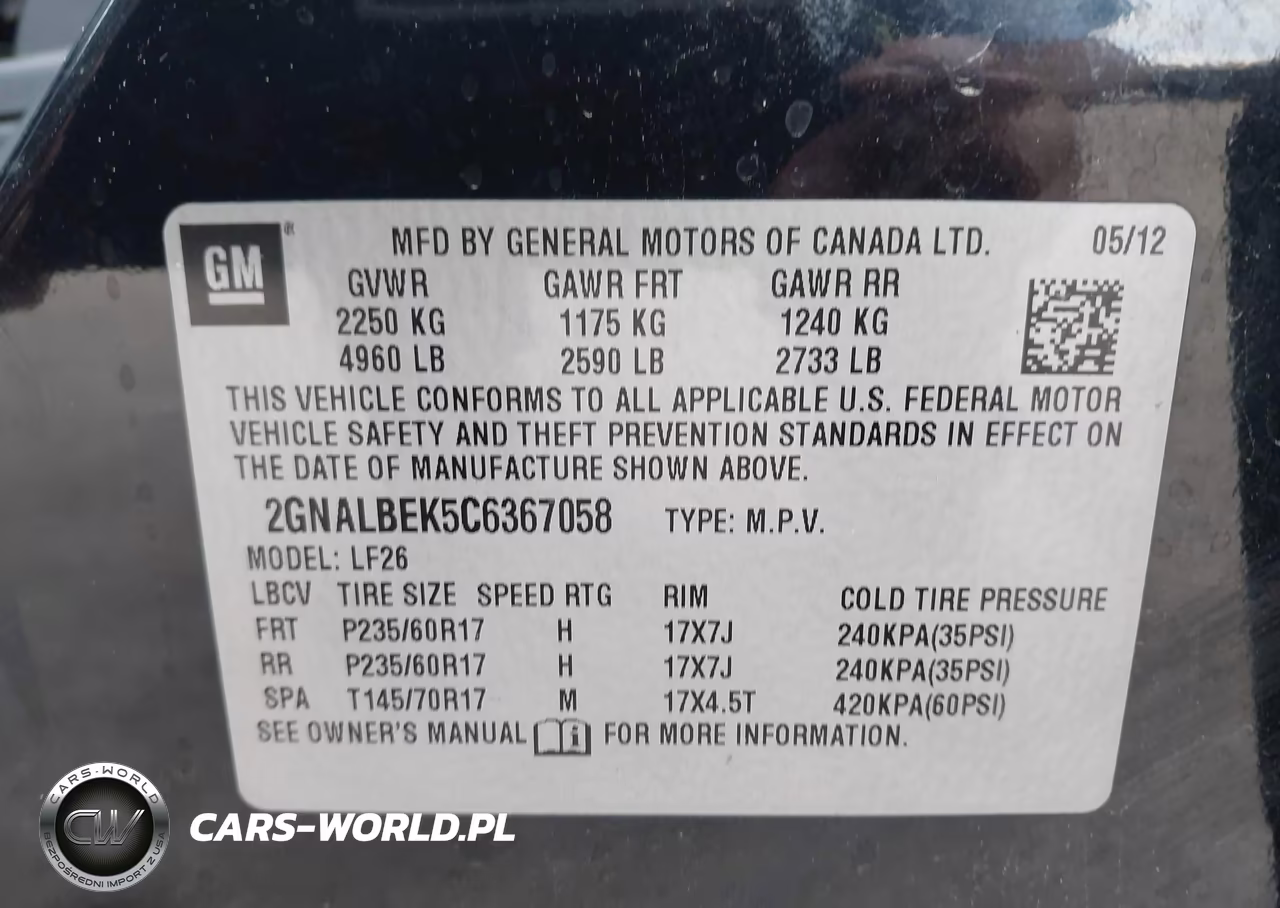 2012 Chevrolet Equinox Ls VIN:2GNALBEK5C6367058 - 9