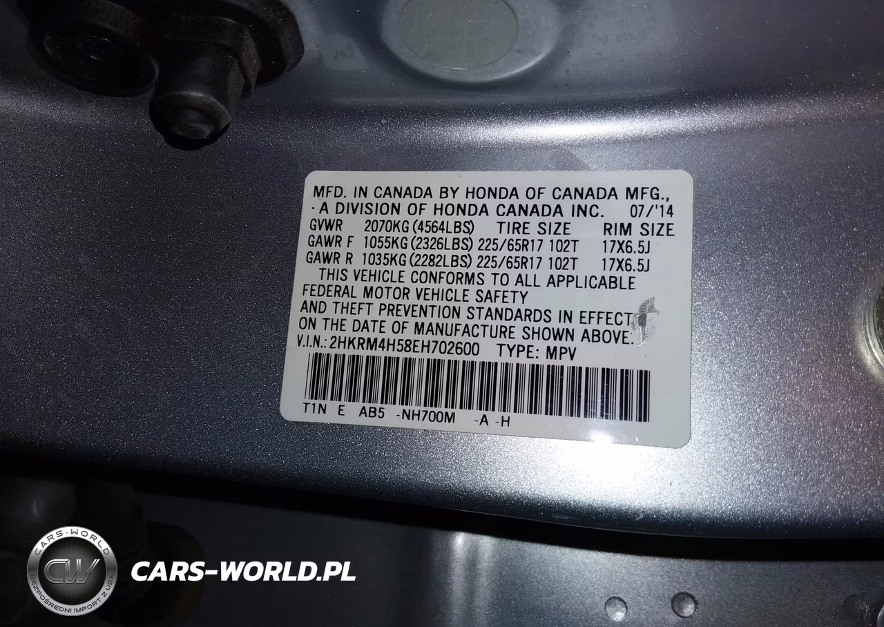2014 Honda Cr-V Ex VIN:2HKRM4H58EH702600 - 9