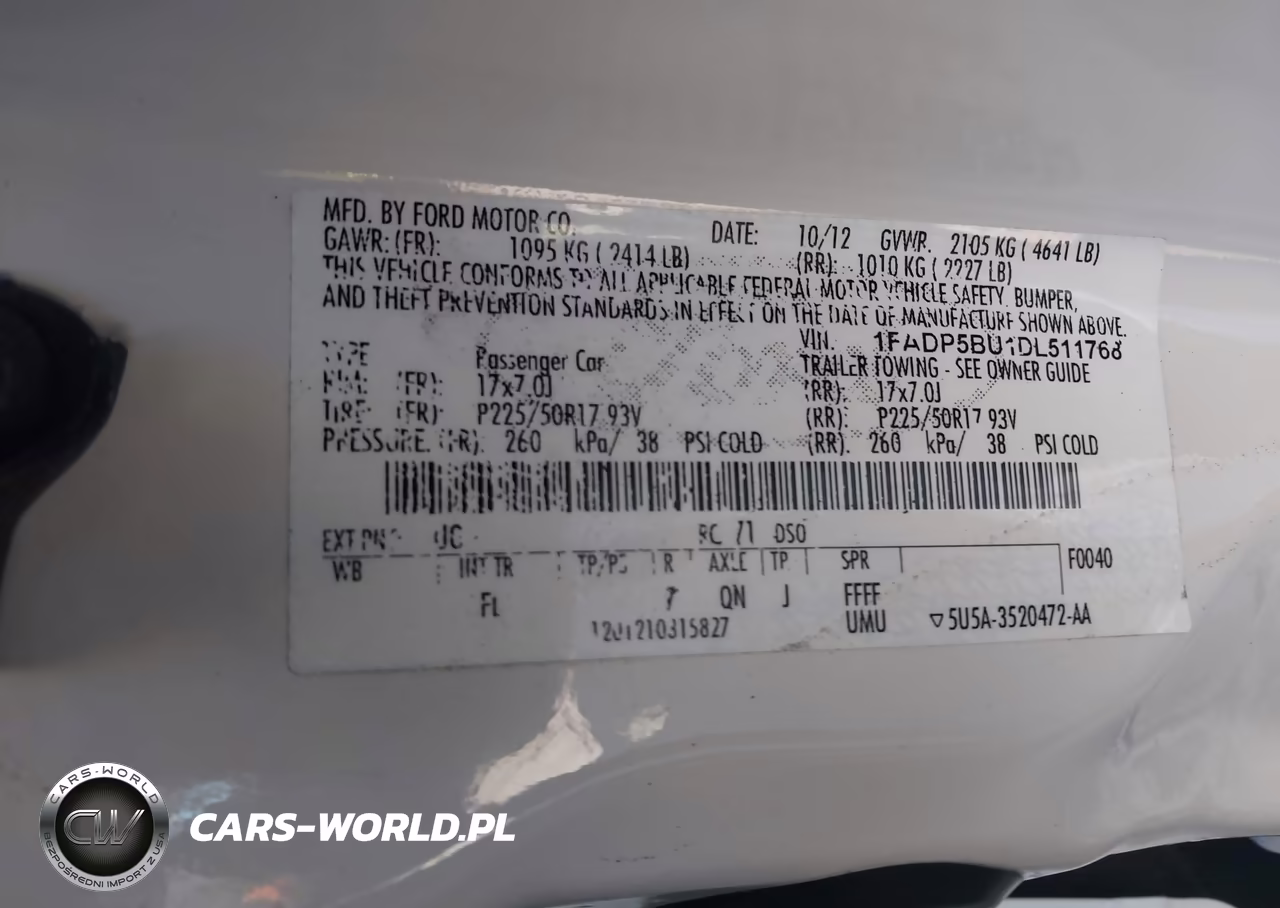 2013 Ford C-Max Hybrid Sel VIN:1FADP5BU1DL511768 - 9