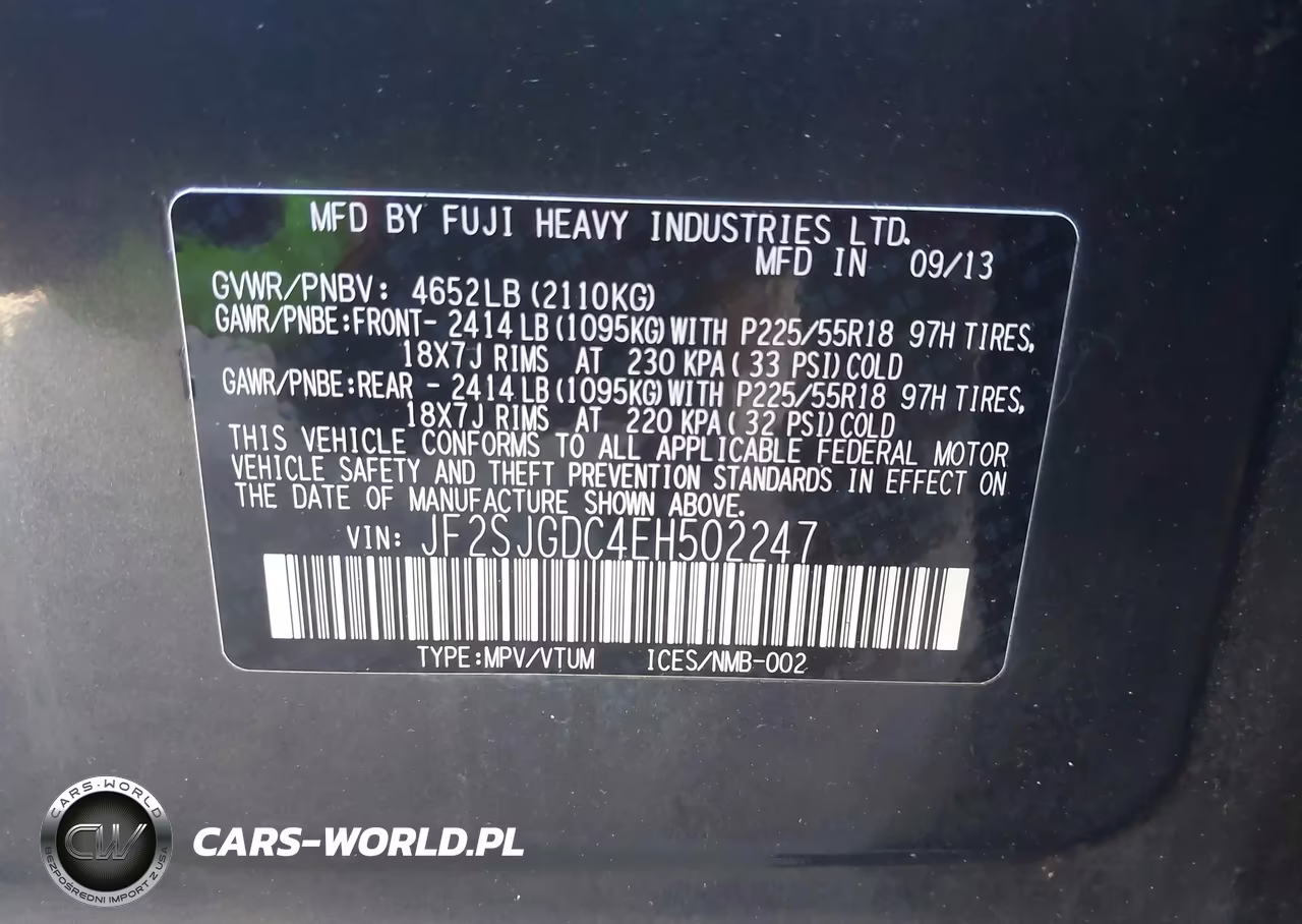 2014 Subaru Forester 2.0Xt Premium VIN:JF2SJGDC4EH502247 - 9