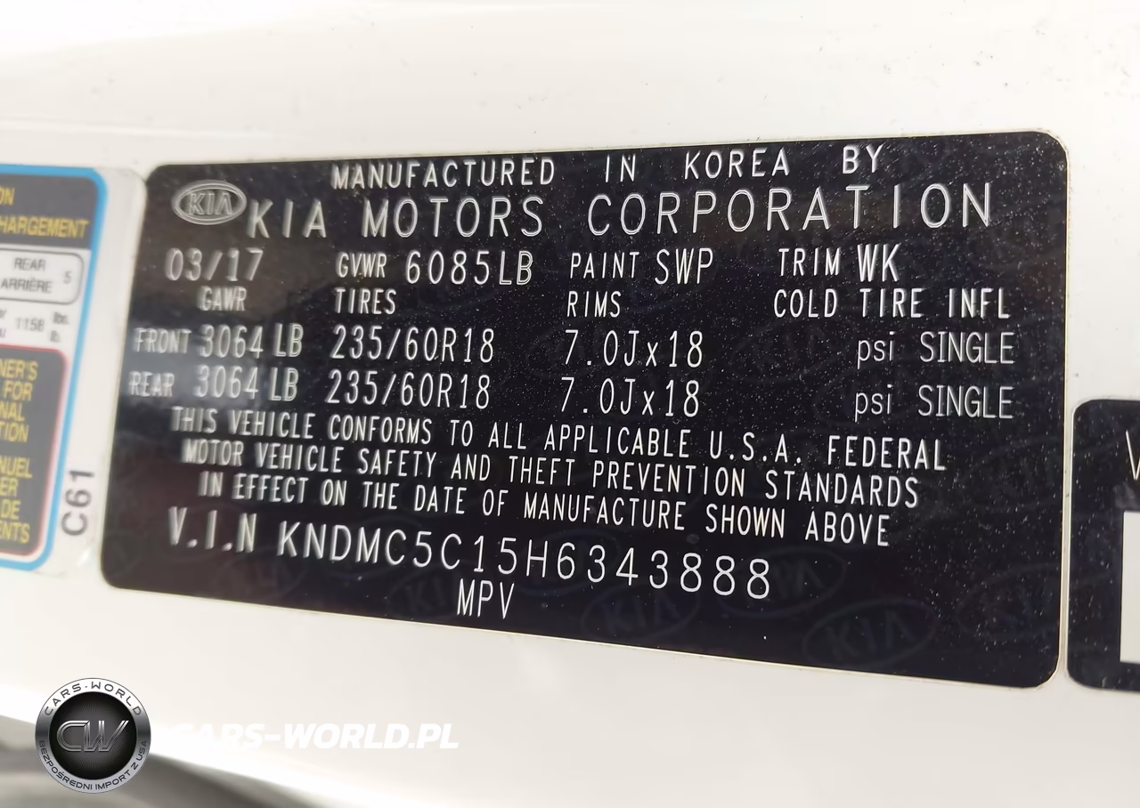 2017 Kia Sedona Sx VIN:KNDMC5C15H6343888 - 9