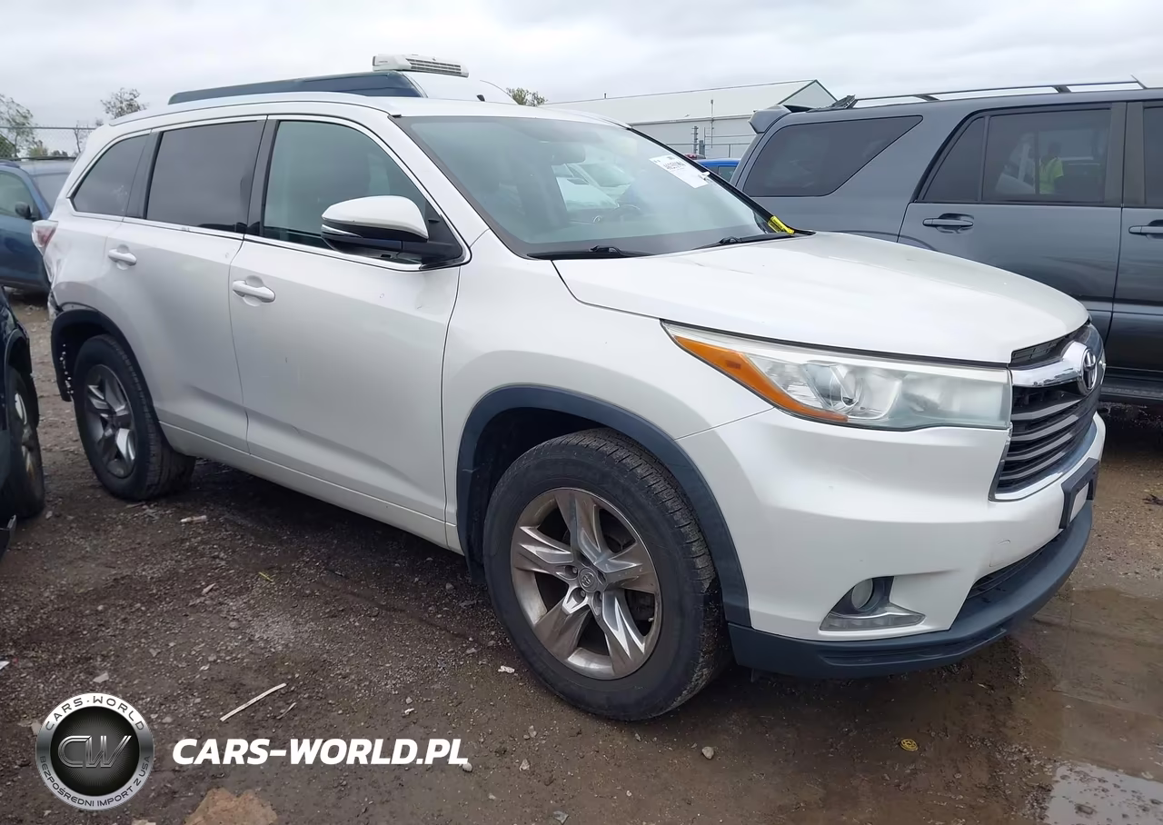 2014 Toyota Highlander Limited V6 VIN:5TDDKRFH4ES037795 - 1