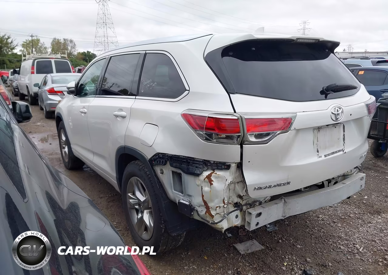 2014 Toyota Highlander Limited V6 VIN:5TDDKRFH4ES037795 - 3