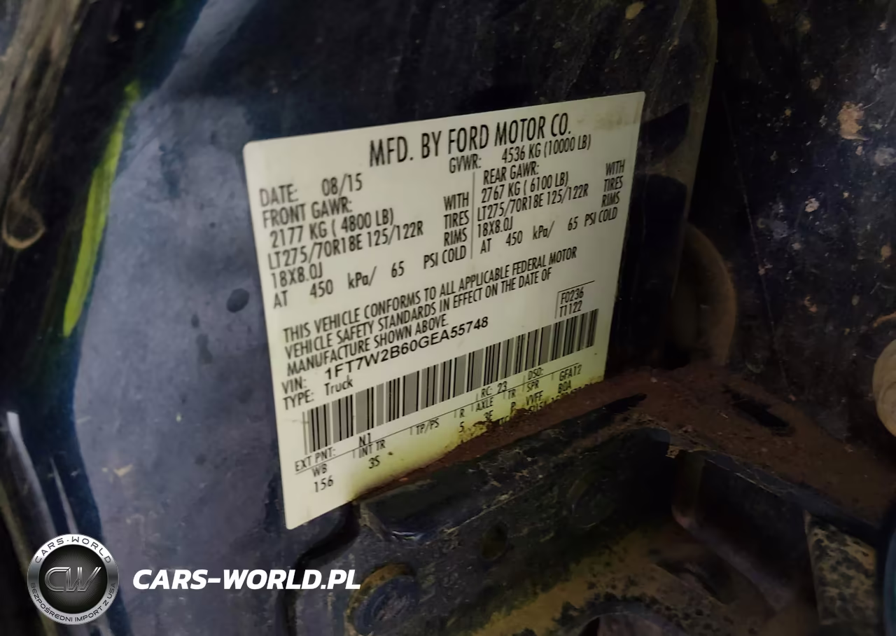 2016 Ford F-250 Xlt VIN:1FT7W2B60GEA55748 - 9