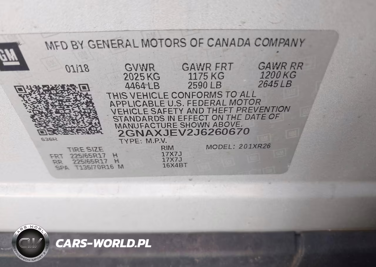 2018 Chevrolet Equinox Lt VIN:2GNAXJEV2J6260670 - 9
