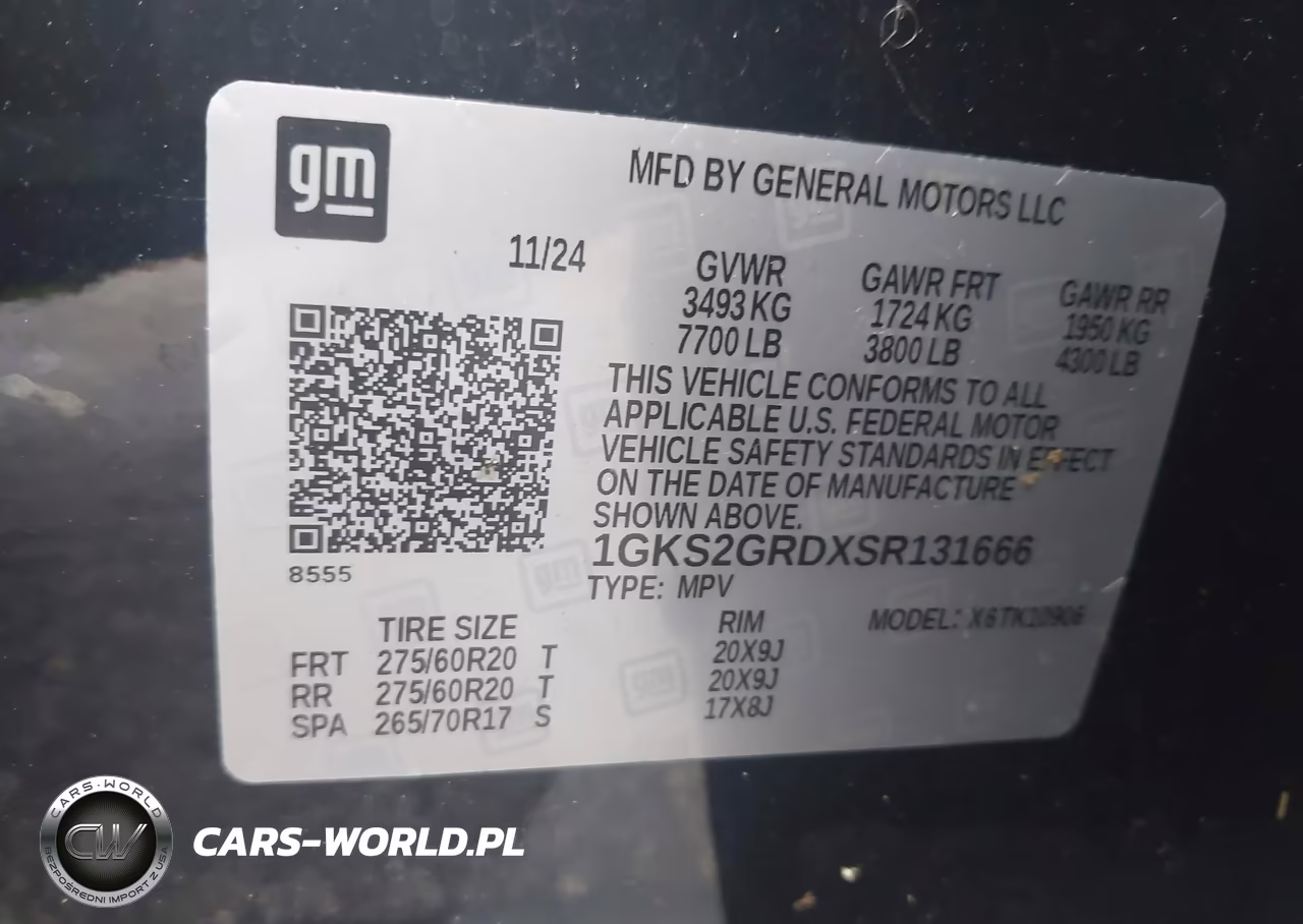2025 GMC Yukon Xl 4Wd Elevation VIN:1GKS2GRDXSR131666 - 9