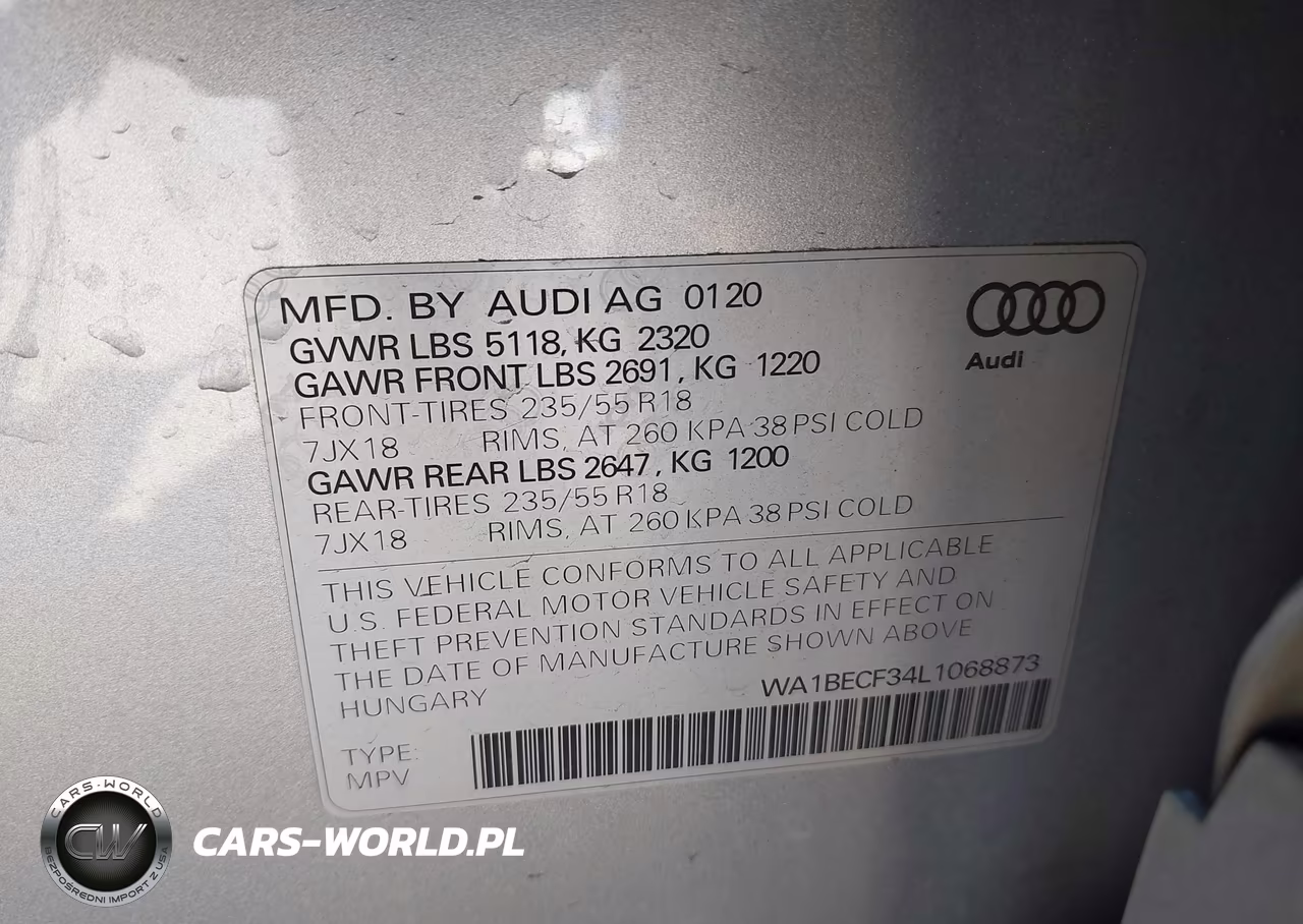 2020 Audi Q3 Premium Plus 45 Tfsi Quattro Tiptronic VIN:WA1BECF34L1068873 - 9