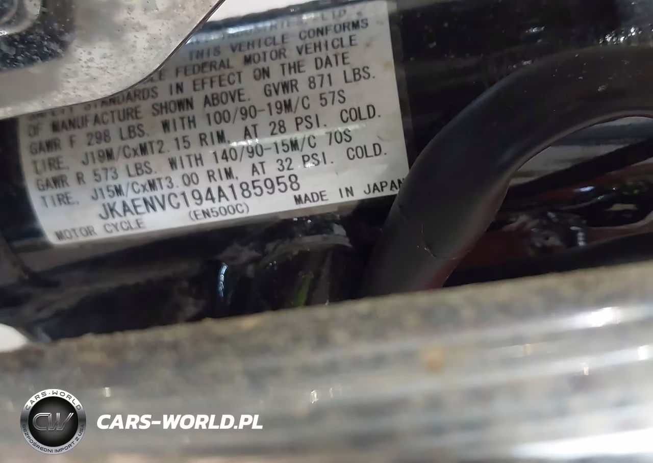 2004 Kawasaki En500 C VIN:JKAENVC194A185958 - 10