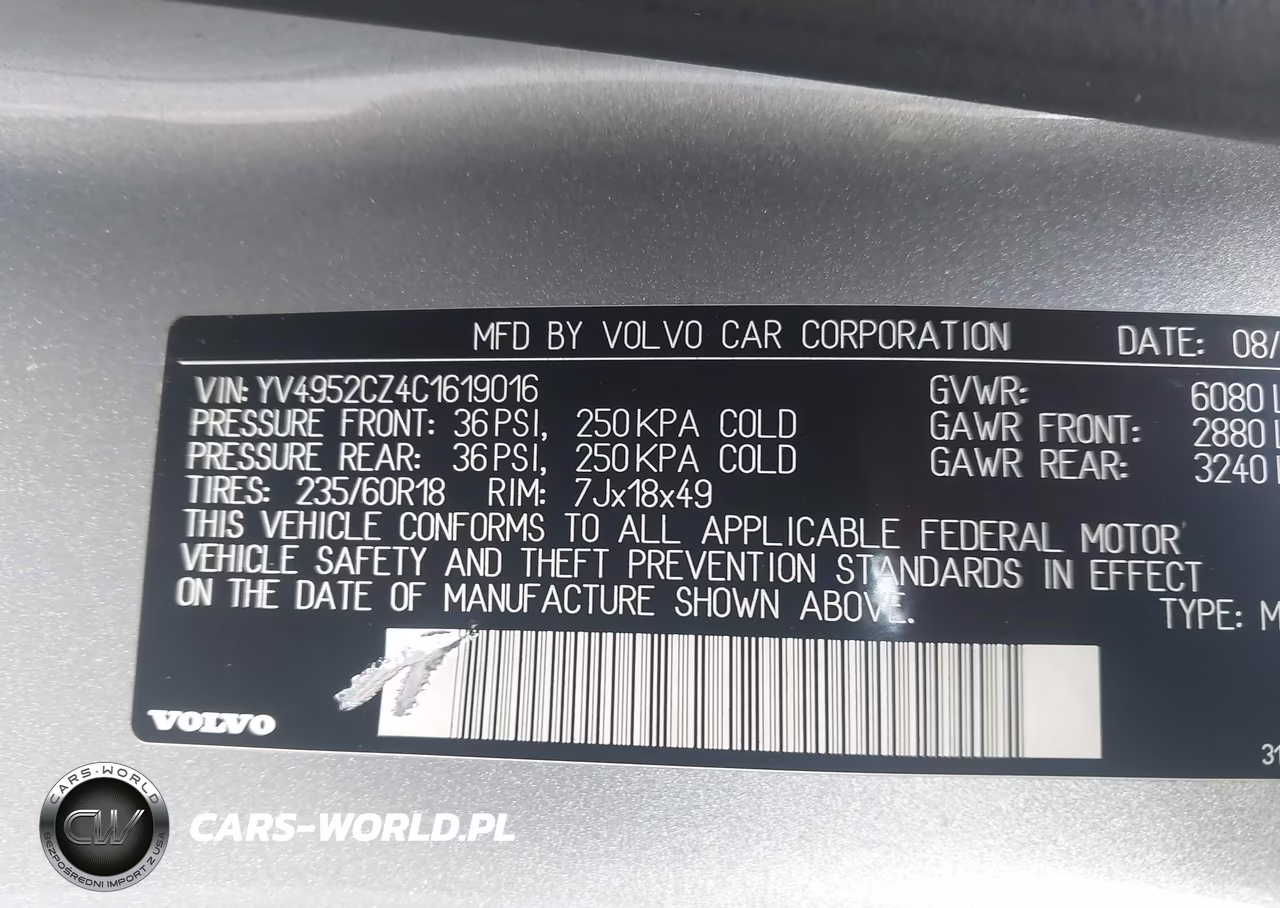 2012 Volvo Xc90 3.2-3.2 Platinum-3.2 Premier Plus VIN:YV4952CZ4C1619016 - 9