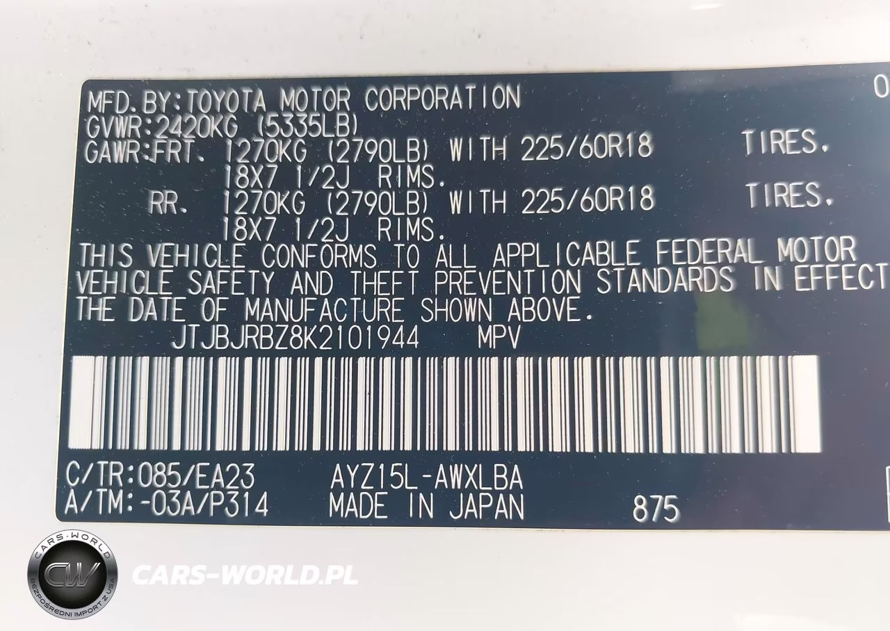 2019 Lexus Nx 300H VIN:JTJBJRBZ8K2101944 - 9