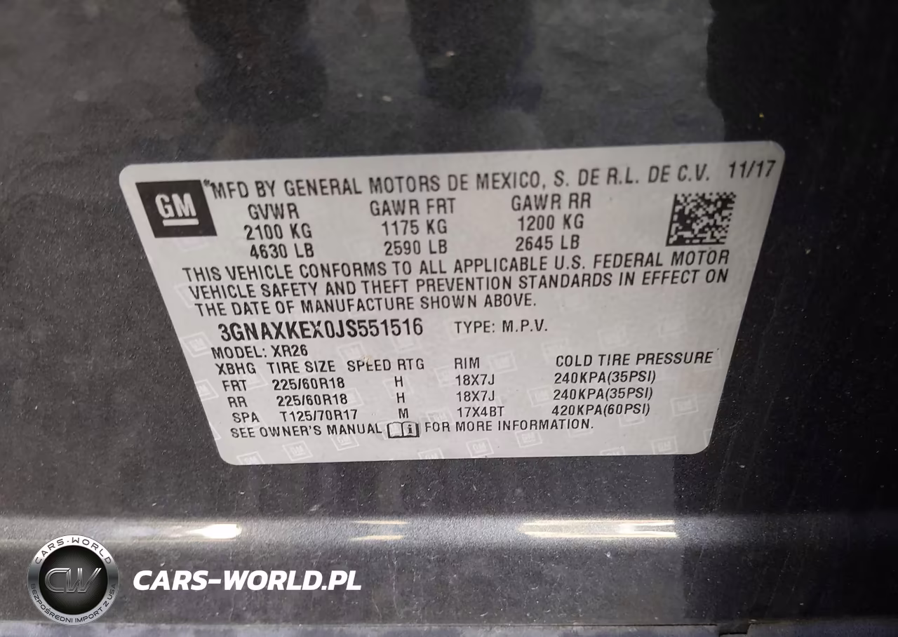 2018 Chevrolet Equinox Lt VIN:3GNAXKEX0JS551516 - 9