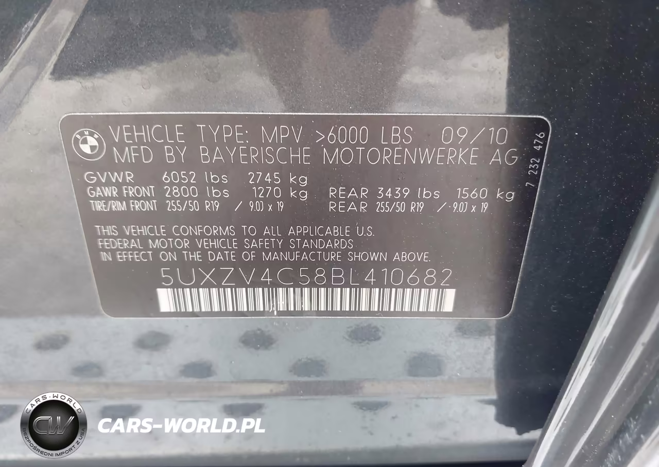 2011 BMW X5 xDrive35I-xDrive35I Premium-xDrive35I Sport Activity VIN:5UXZV4C58BL410682 - 9