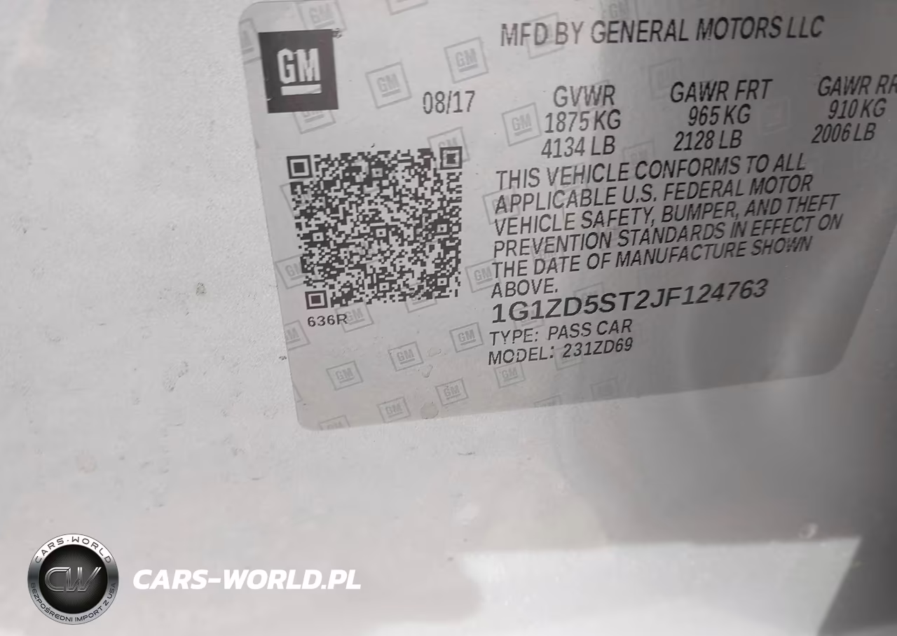 2018 Chevrolet Malibu Lt VIN:1G1ZD5ST2JF124763 - 9