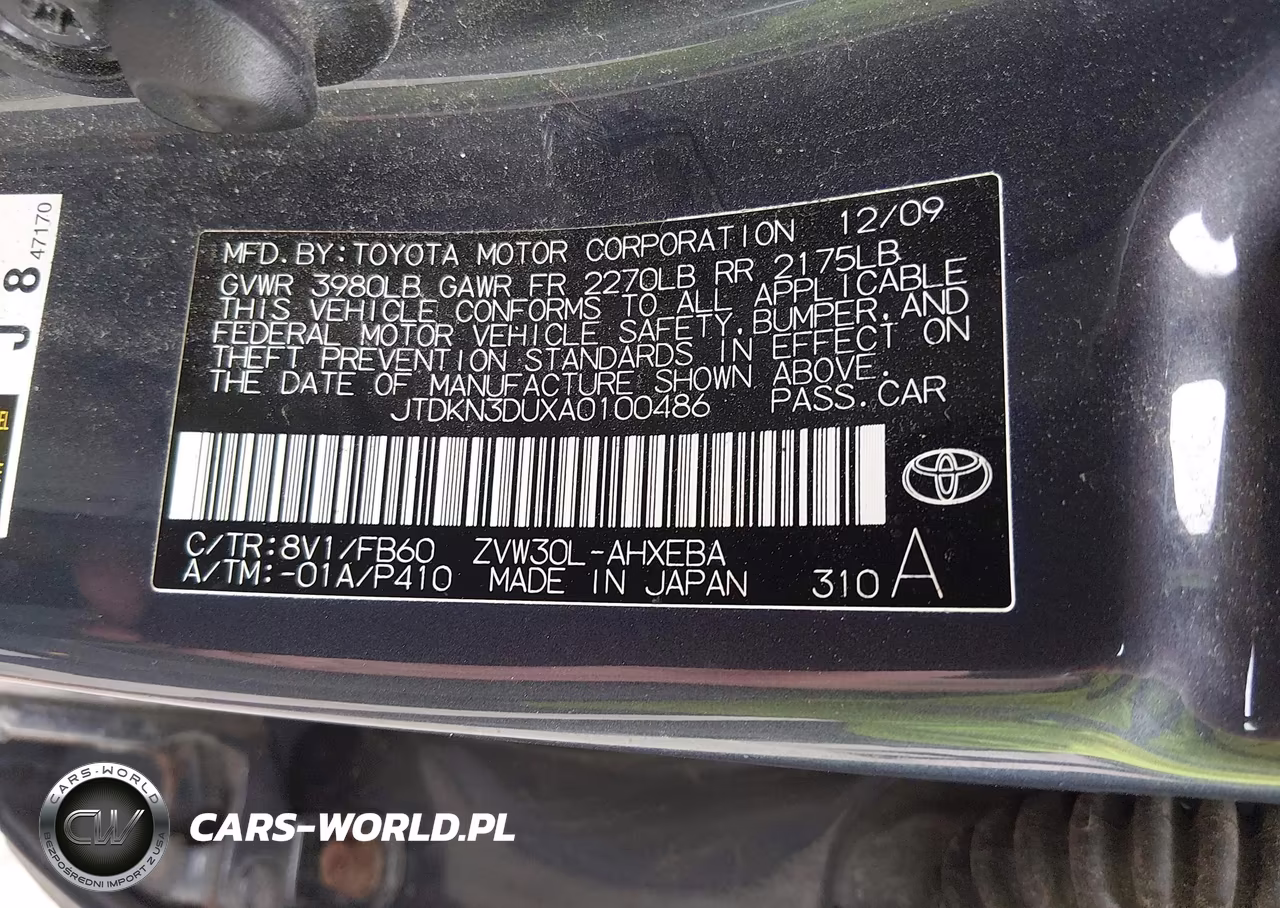 2010 Toyota Prius Ii VIN:JTDKN3DUXA0100486 - 9