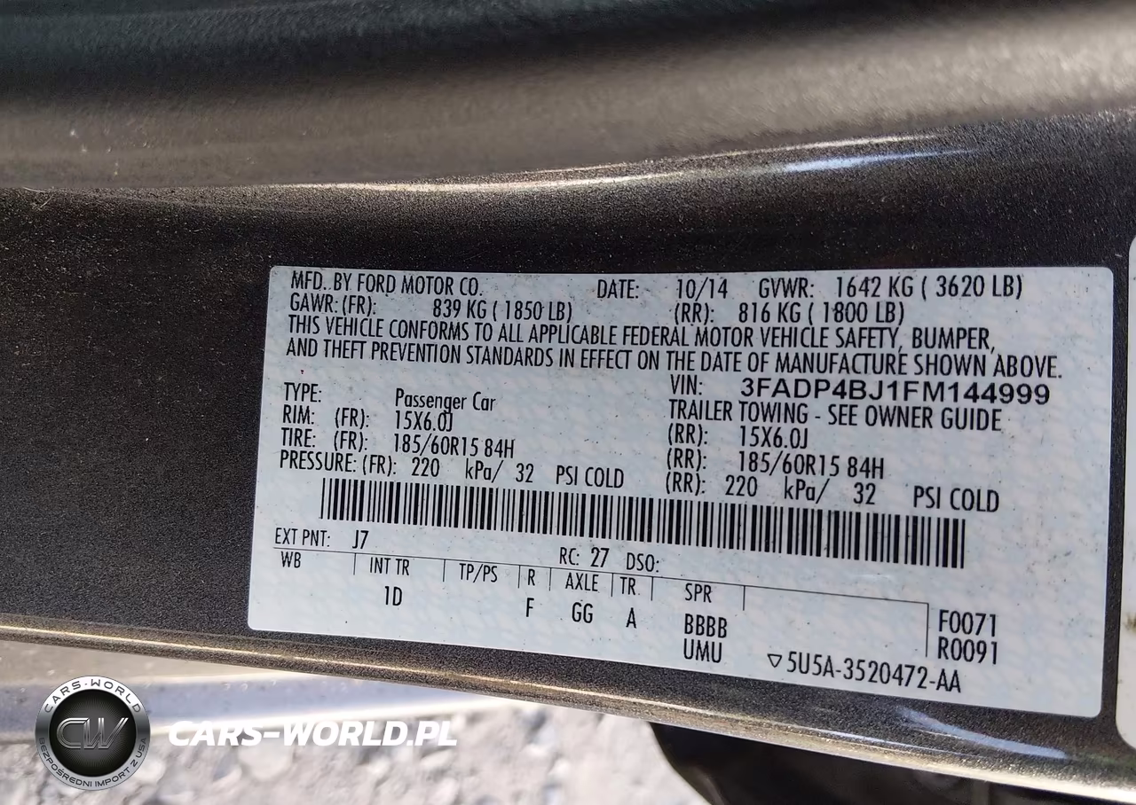 2015 Ford Fiesta Se VIN:3FADP4BJ1FM144999 - 9