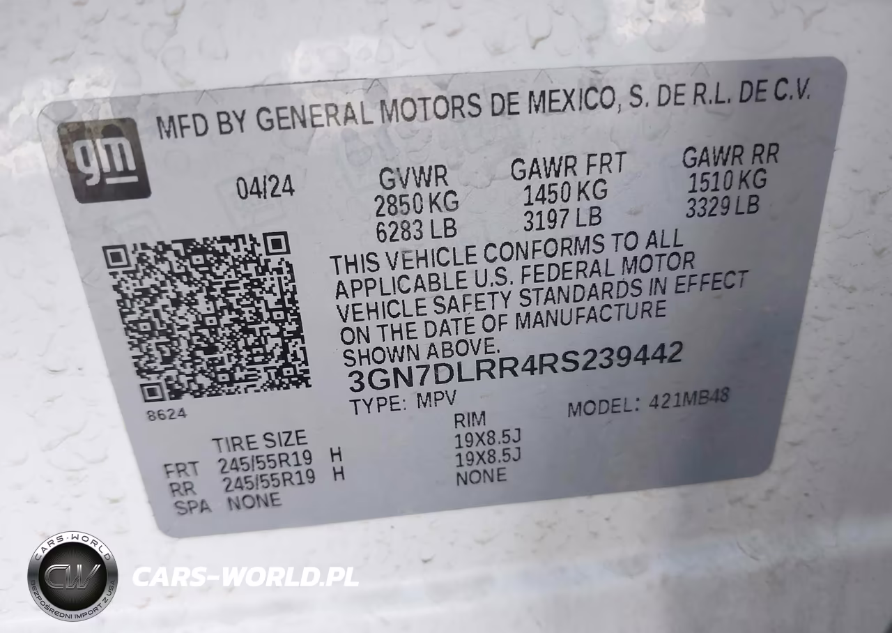 2024 Chevrolet Equinox Ev Lt VIN:3GN7DLRR4RS239442 - 9