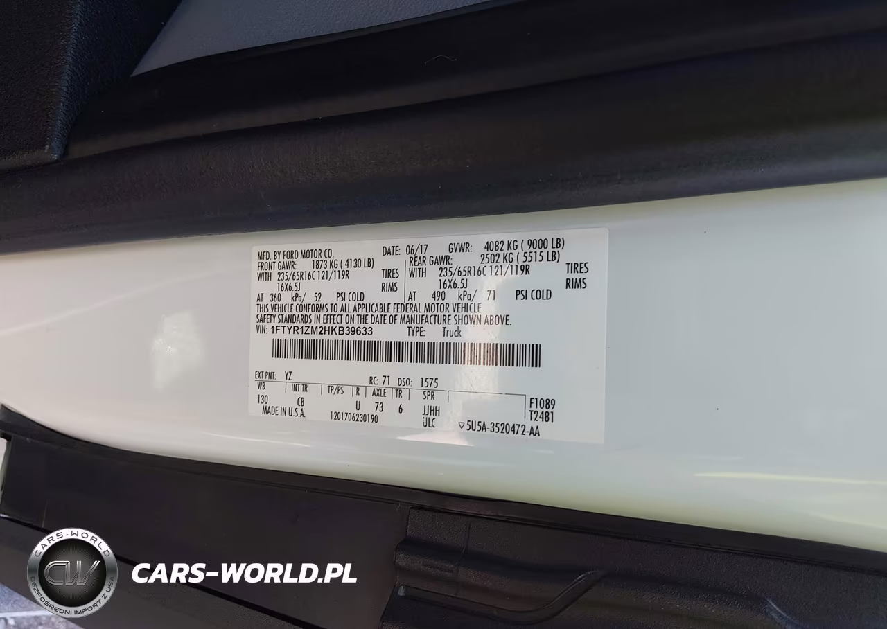 2017 Ford Transit-250 VIN:1FTYR1ZM2HKB39633 - 9