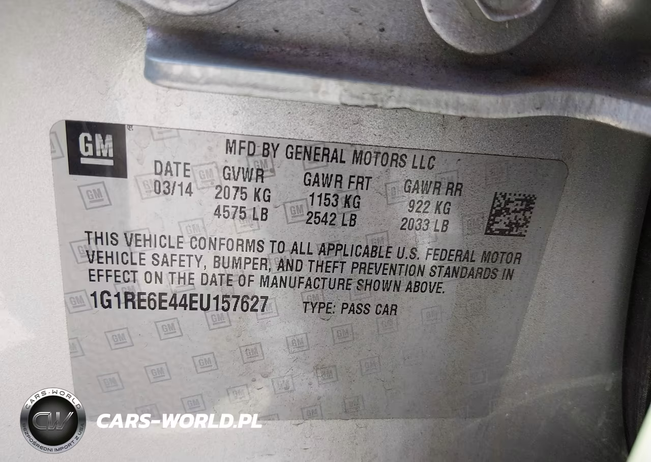 2014 Chevrolet Volt VIN:1G1RE6E44EU157627 - 9