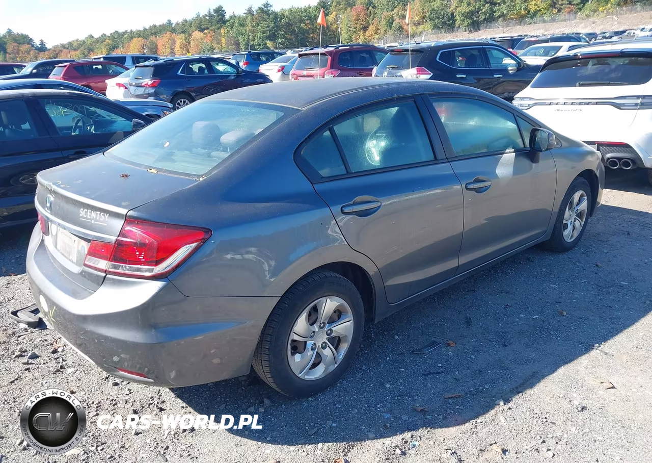 2013 Honda Civic Lx VIN:19XFB2F50DE208654 - 4