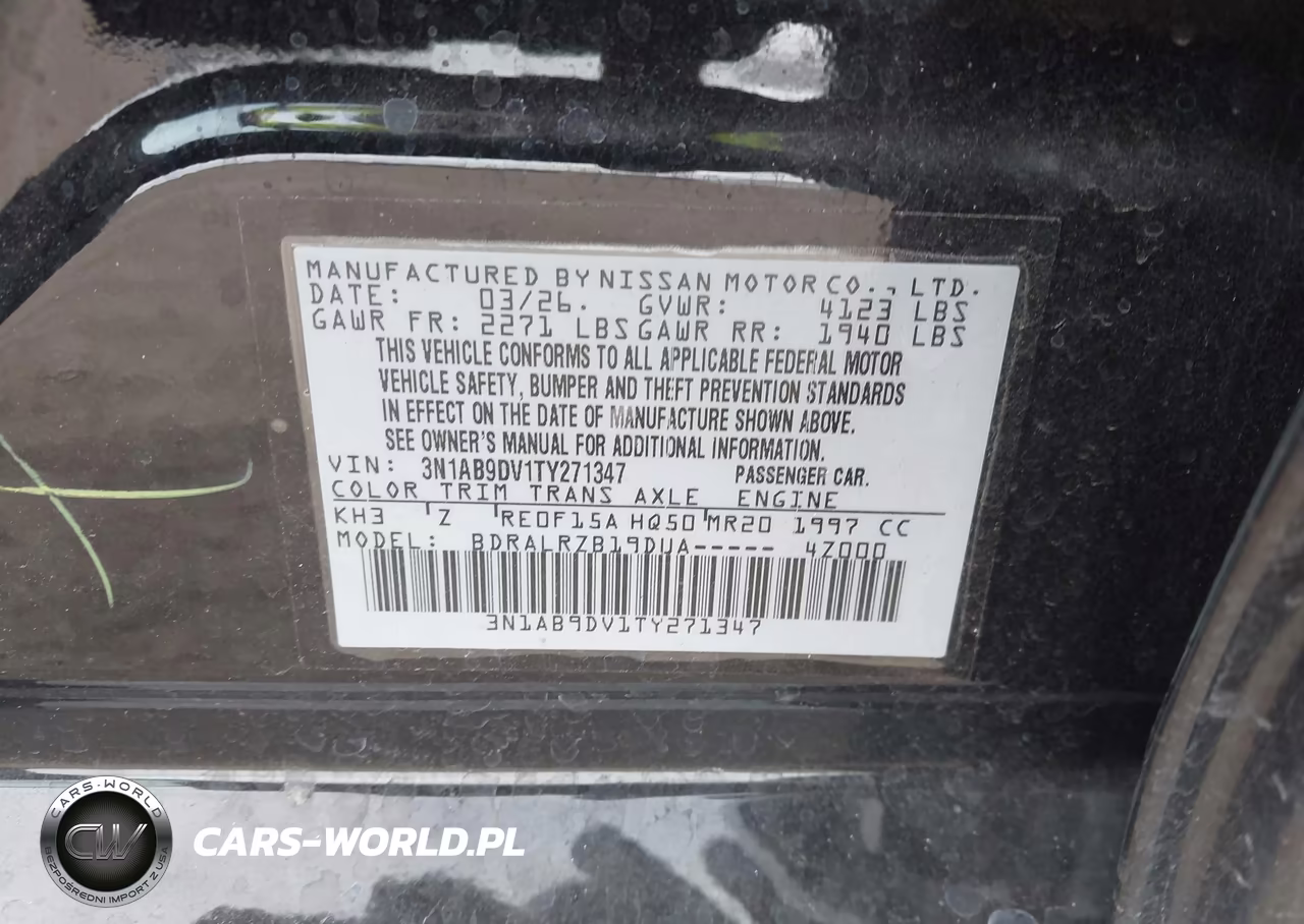 2026 Nissan Sentra Sr VIN:3N1AB9DV1TY271347 - 9